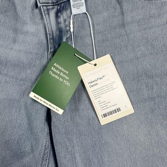 Halara Flex Denim Crossover Jeans S NWT Light Wash - Picture 3 of 4